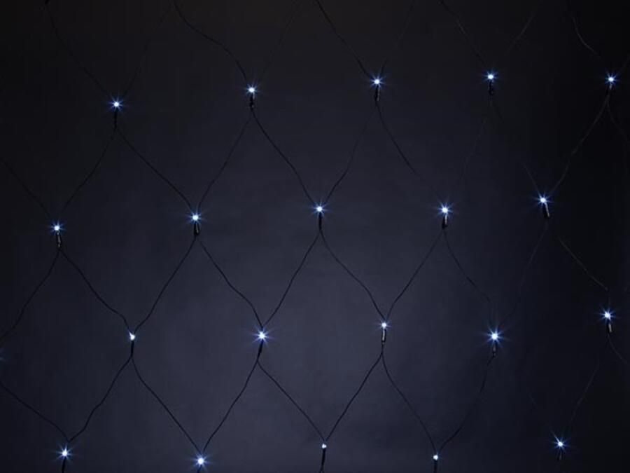 Velleman SPIKA LED 2 x 2 m 144 leds wit zwarte kabel 36 V