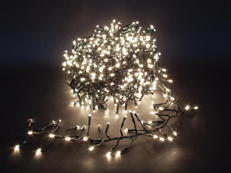 Velleman Spinlight LED 18 m 1530 leds warmwit zwarte kabel modulator 31V