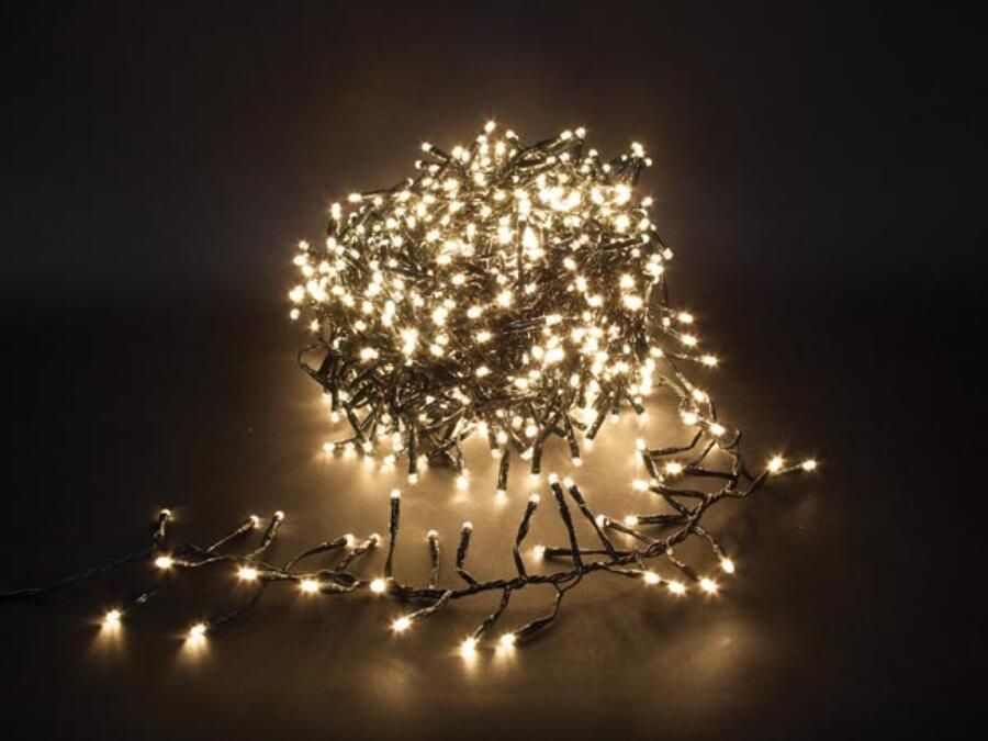 Velleman Spinlight LED 18 m 1530 leds warmwit zwarte kabel modulator 31V