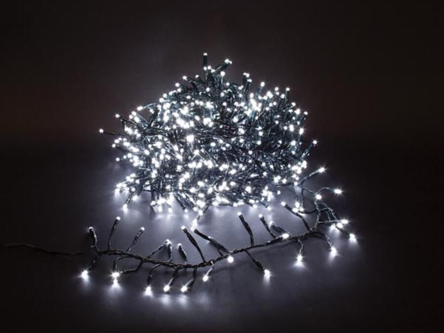 Velleman Spinlight LED 24 m 2040 leds warmwit zwarte kabel modulator 31V