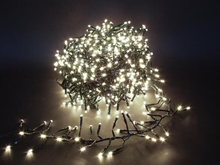 Velleman Spinlight LED 6 m 510 leds warmwit zwarte kabel modulator 31V