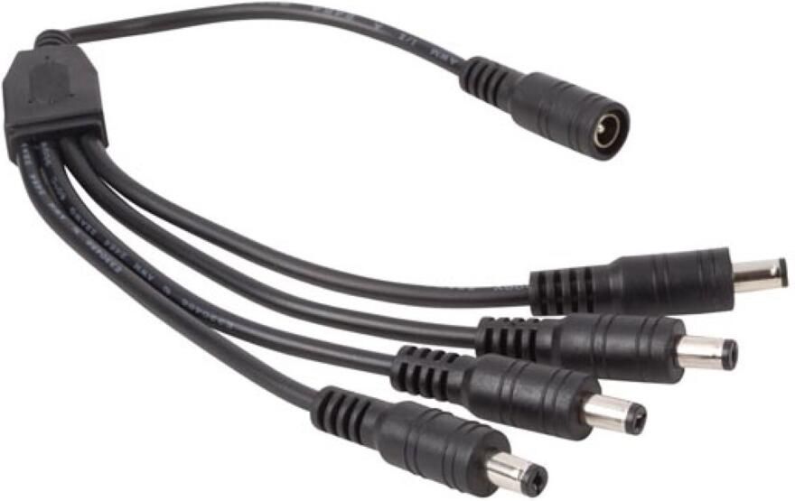 Velleman SPLITKABEL MET 4 MANNELIJKE 1 VROUWELIJKE DC- PLUG
