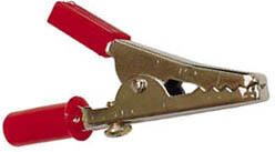 Velleman STANDAARD KROKODILLENKLEM 55mm MET SCHROEFAANSLUTING ROOD