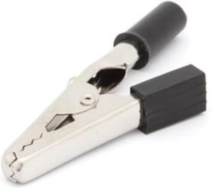 Velleman STANDAARD KROKODILLENKLEM 55mm MET SCHROEFAANSLUTING ZWART