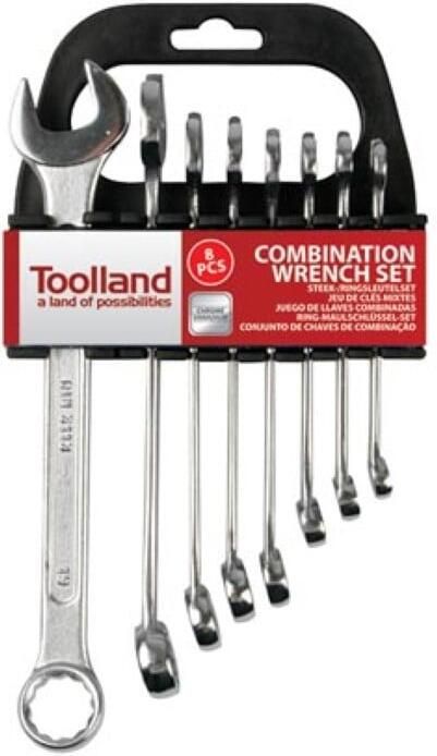 Velleman STEEK- RINGSLEUTELSET 8-19 mm 8-delig