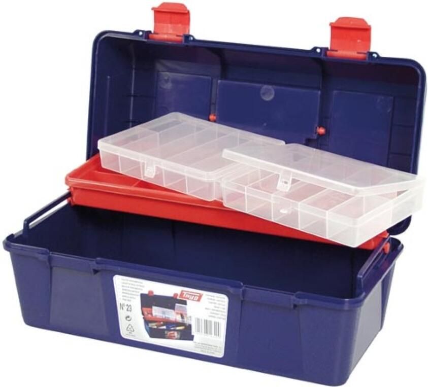 Velleman TAYG Gereedschapskoffer 356 x 184 x 163 mm met Inlegbak en Sorteerdoos 10 9 L