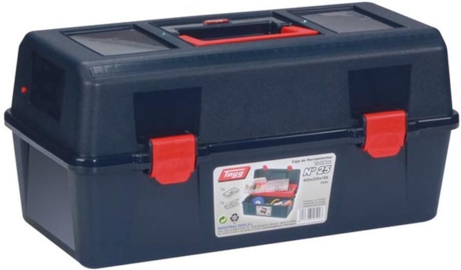 Velleman TAYG Gereedschapskoffer 400 x 206 x 188 mm met Inlegbak en Sorteerdoos 15 4 L