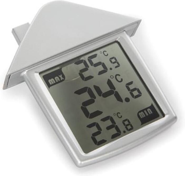 Velleman TRANSPARANTE RAAMTHERMOMETER MET MIN- EN MAXAANDUIDING