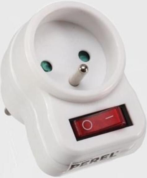 Velleman TUSSENSTEKKER MET AAN UIT-SCHAKELAAR 1 STOPCONTACT PENAARDE