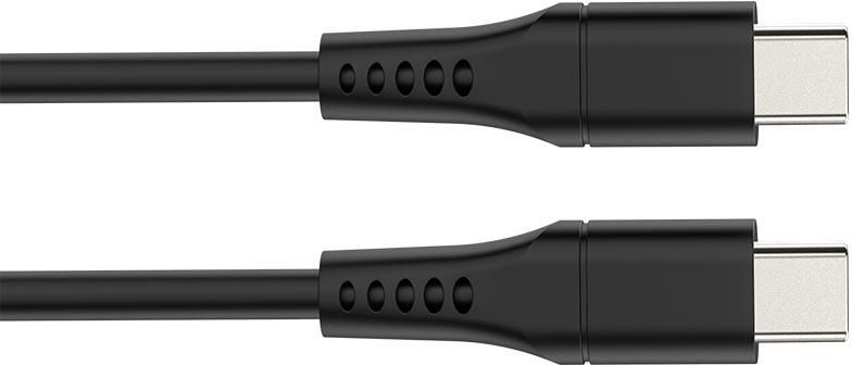 Velleman USB-kabel USB 2.0 C naar C 60W 480Mbps vernikkeld TPE-kabel 1 meter