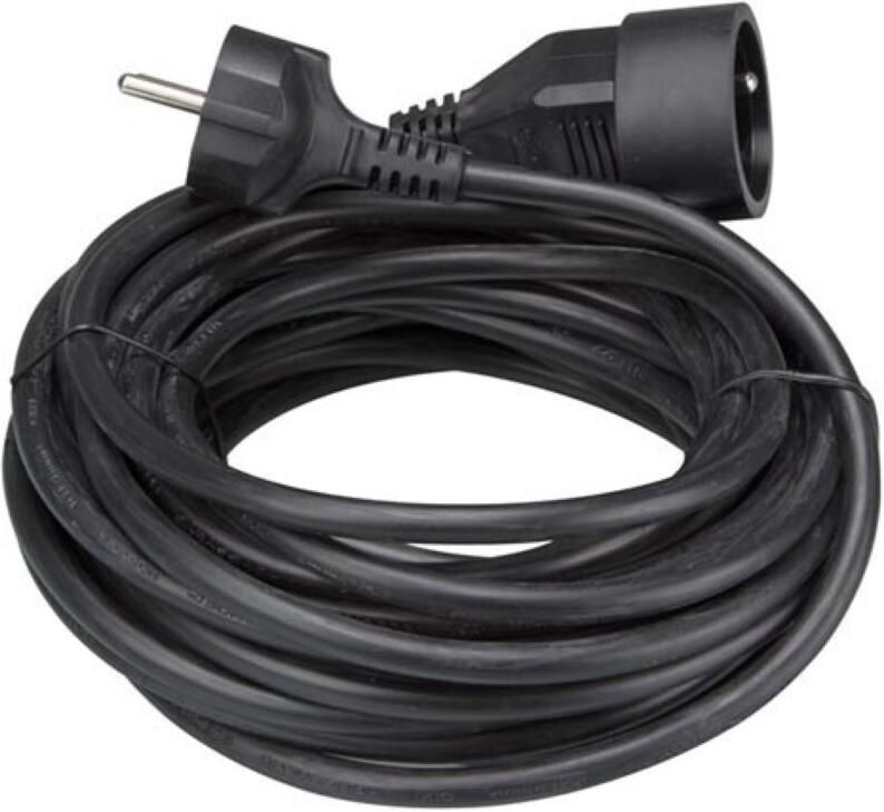 Velleman VERLENGKABEL 10 m ZWART 3G1.5 PENAARDE