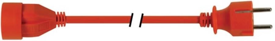 Velleman VERLENGKABEL 20 m ORANJE 3G1.5 RANDAARDE