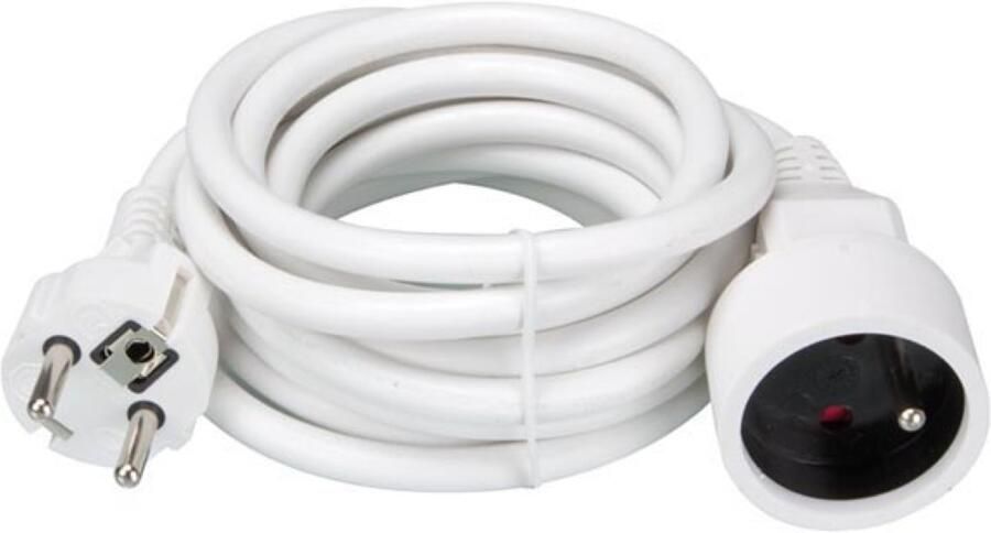 Velleman VERLENGKABEL 3 m WIT 3G1.5 PENAARDE
