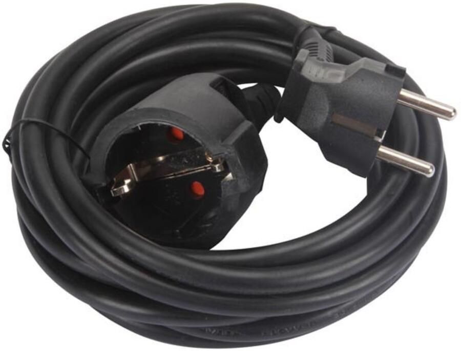 Velleman VERLENGKABEL 3 m ZWART 3G1.5 RANDAARDE