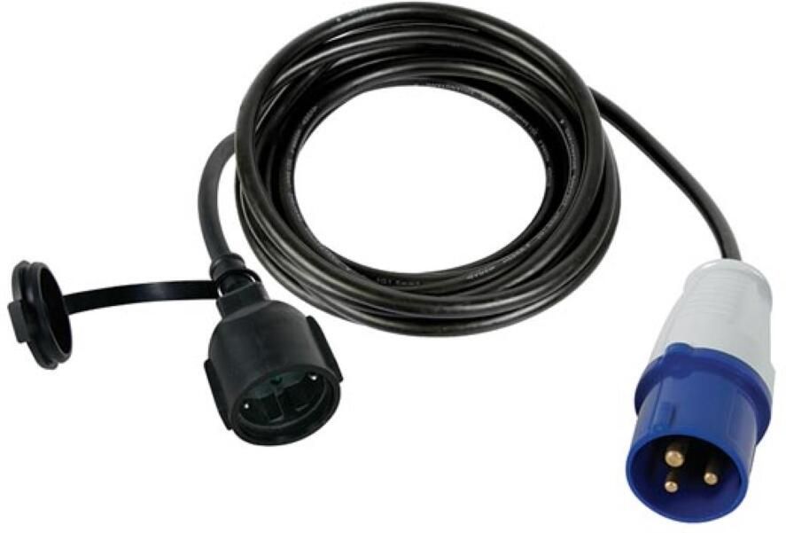 Velleman VERLOOPKABEL VAN SCHUKOSTEKKER NAAR CEE-STEKKER 3 m RANDAARDE