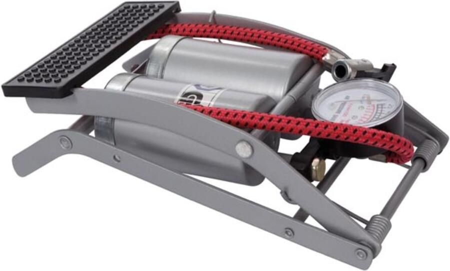 Velleman Krachtige voetpomp voor fiets auto ballen met manometer 6.9 bar