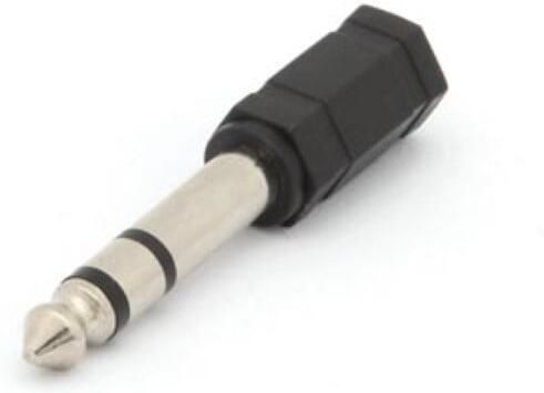 Velleman VROUWELIJKE 3.5mm STEREO JACK NAAR MANNELIJKE 6.35mm STEREO JACK