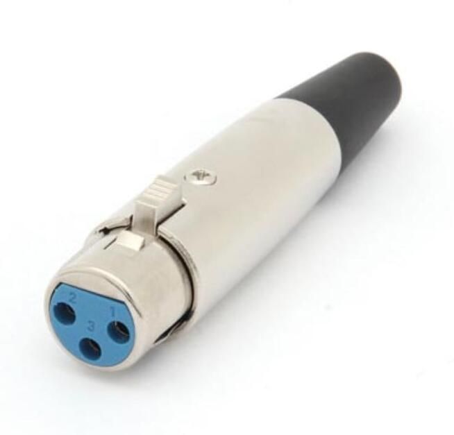 Velleman VROUWELIJKE 3P XLR PLUG VERNIKKELD
