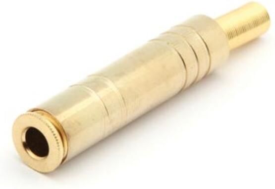 Velleman VROUWELIJKE 6.35mm STEREO JACK VERGULD