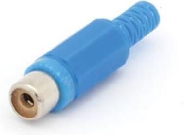 Velleman VROUWELIJKE RCA PLUG BLAUW - Foto 2
