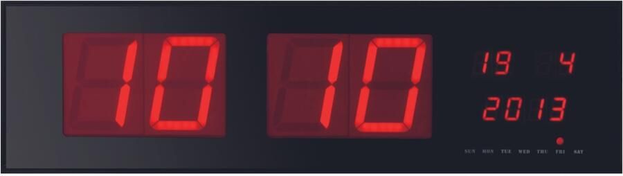 Velleman WANDKLOK MET LED-DISPLAY 83 x 23 x 4 cm