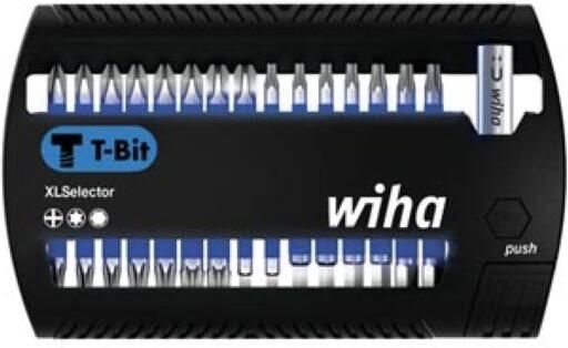Velleman Wiha Bitset XLSelector T-bit 25 mm Phillips TORX zeskant 31-delig 1 4"(41830)