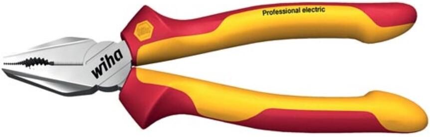 Velleman Wiha Combinatietang Professional electric met DynamicJoint en OptiGrip met extra lang snijvlak (26705) 160 mm