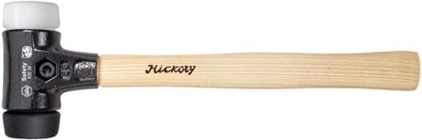Velleman Wiha Kunststof hamer Safety middelzacht zeer hard met hickorysteel rond-slagkop (26659) 50 mm