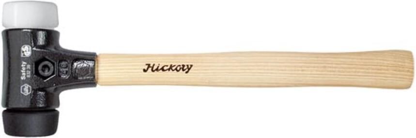 Velleman Wiha Kunststof hamer Safety middelzacht zeer hard met hickorysteel rond-slagkop (26658) 40 mm