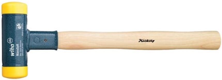 Velleman Wiha Kunststof hamer terugslagloos met hickorysteel rond-slagkop (02095) 40 mm