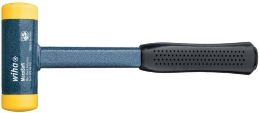 Velleman Wiha Kunststof hamer terugslagloos middelhard met holle metalen steel rond-slagkop (02123) 30 mm