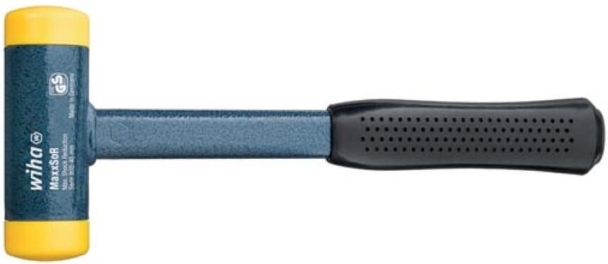 Velleman Wiha Kunststof hamer terugslagloos middelhard met holle metalen steel rond-slagkop (02128) 60 mm