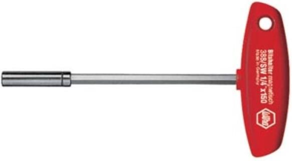 Velleman Wiha Schroevendraaier met dwarsgreep en bithouder magnetisch 1 4"(01481) 150 mm