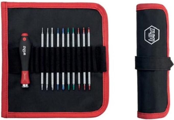 Velleman Wiha Schroevendraaier met wisselschachtenset SYSTEM 4 assorti 11-delig (27820)