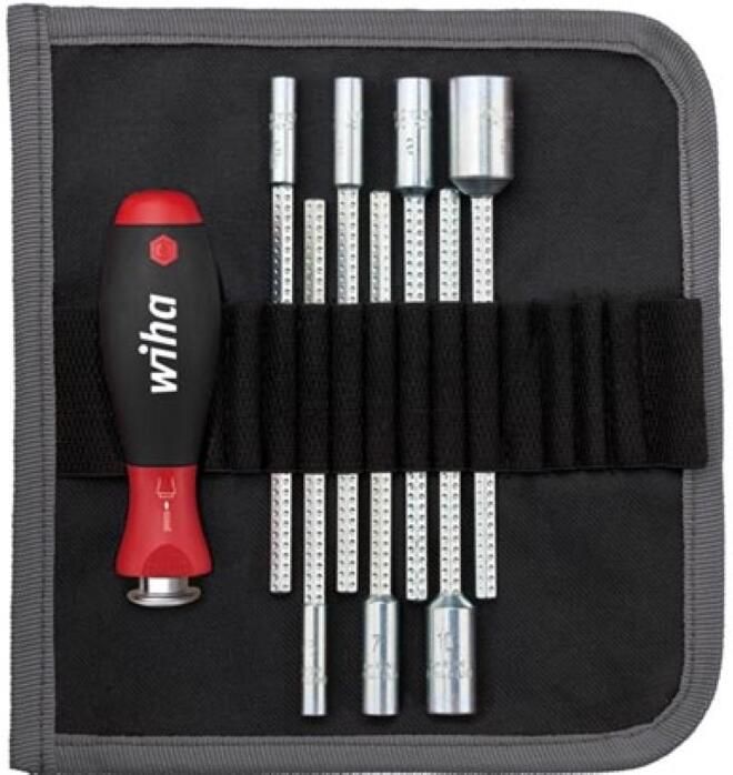 Velleman Wiha Schroevendraaier met wisselschachtenset SYSTEM 6 zeskantdopsleutel 8-delig (27712)