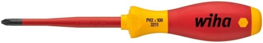 Velleman Wiha Schroevendraaier SoftFinish electric slimFix Phillips (35393) PH1 x 80 mm