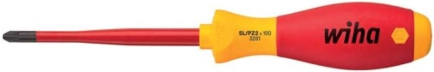 Velleman Wiha Schroevendraaier SoftFinish electric slimFix PlusMin Pozidriv (36329) SL PZ1 x 80 mm