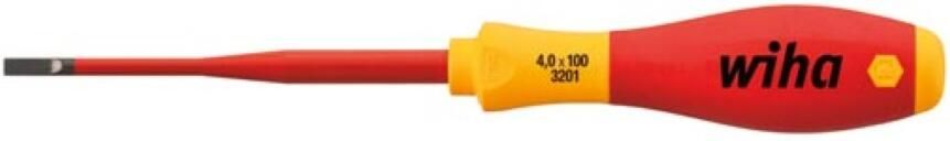 Velleman Wiha Schroevendraaier SoftFinish electric slimFix sleufkop (35446) 3 5 mm x 100 mm