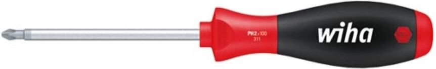 Velleman Wiha Schroevendraaier SoftFinish Phillips met ronde schacht (00754) PH0 x 60 mm