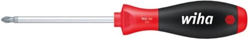 Velleman Wiha Schroevendraaier SoftFinish Pozidriv met ronde schacht (00772) PZ2 x 100 mm