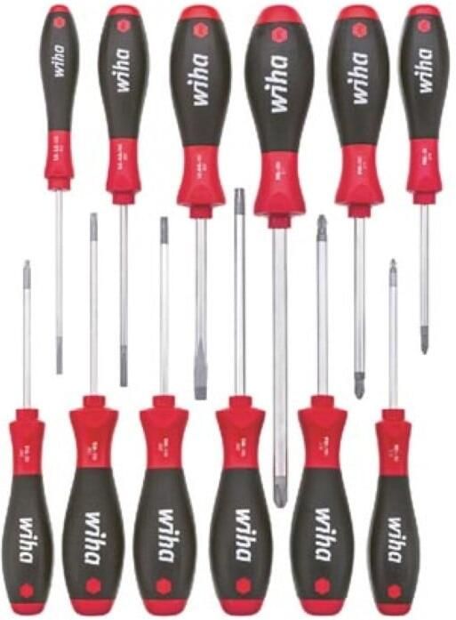 Velleman Wiha Schroevendraaierset SoftFinish assorti 12-delig (41002)