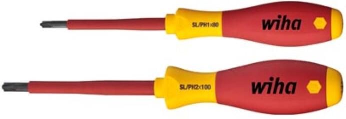 Velleman Wiha Schroevendraaierset SoftFinish electric PlusMin Phillips in blister 2-delig (32281)