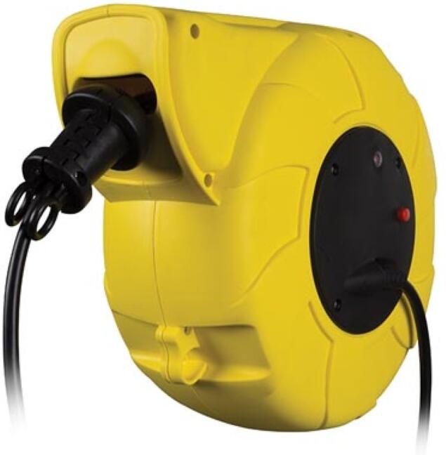 Velleman ZELFOPROLLENDE KABELHASPEL WANDMONTAGE 13+2 m 3G1.5 RANDAARDE