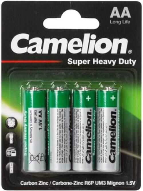 Velleman ZINK KOOLSTOF AA LR6 1.5V-960mAh (4st bl)