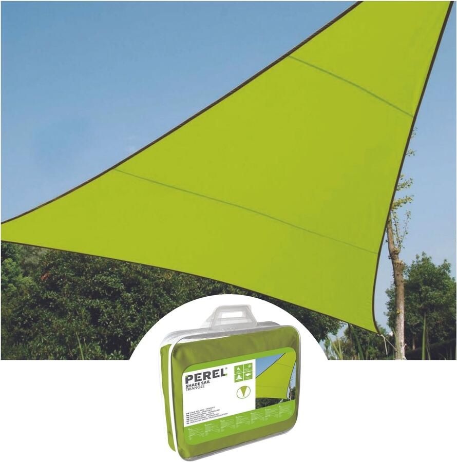 Velleman ZONNEZEIL DRIEHOEK 3.6 x 3.6 x 3.6 m KLEUR: LICHTGROEN