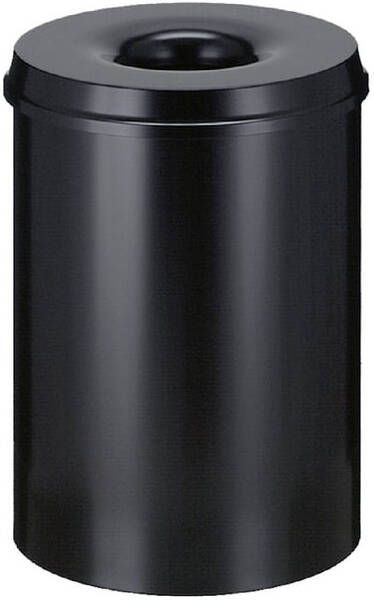Vepa Bins Papierbak met vlamdover Vepabins 30literØ33.5cm zwart
