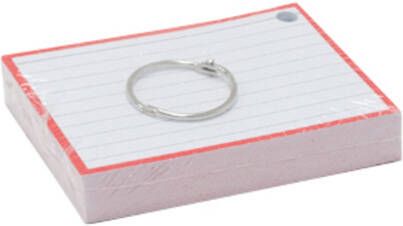 Verhaak Flashcards A7 Rood incl. clipring