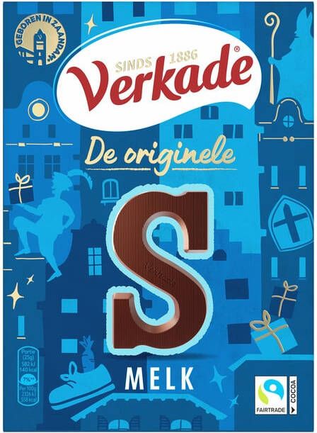 Verkade Chocoladeletter melk S 135 gram