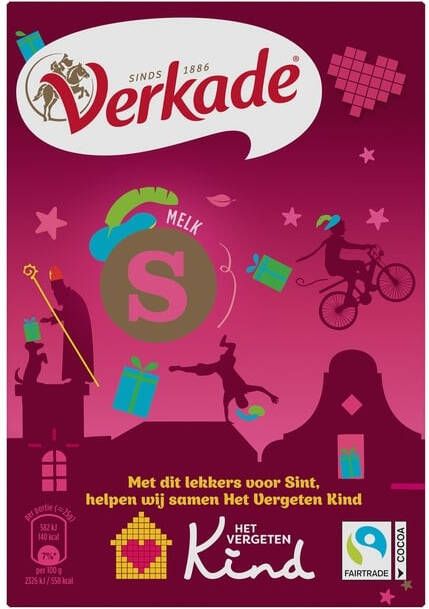 Verkade Chocoladeletter melk S 65 gram