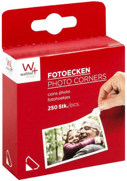 Walther design Fotohoeken 10x18mm 250 stuks